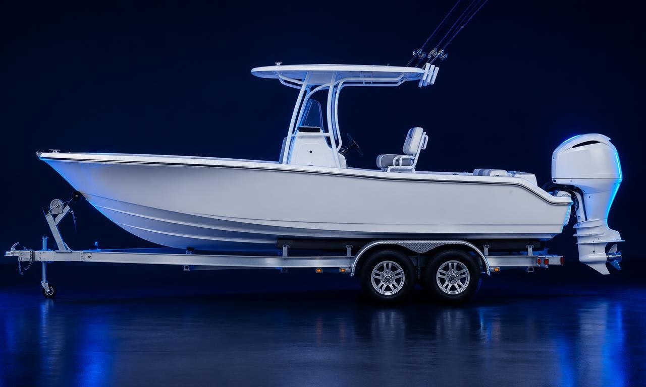 Boats on trailers